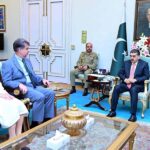 The IMF Mission Chief for Pakistan Mr. Nathan Porter and IMF Resident Representative for Pakistan Ms. Esther Perez Tuiz call on the Caretaker Prime Minister Anwaar-ul-Haq Kakar