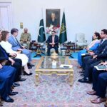 The IMF Mission Chief for Pakistan Mr. Nathan Porter and IMF Resident Representative for Pakistan Ms. Esther Perez Tuiz call on the Caretaker Prime Minister Anwaar-ul-Haq Kakar