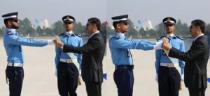 Caretaker Prime Minister of Pakistan Anwar-ul-Haq Kakar, awarding Sword of Honour for Overall Best Performance at the Graduation Ceremony held at PAF Academy, Asghar Khan