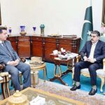 Chief Election Commissioner Sikander Sultan Raja calls on Caretaker Prime Minister Anwaar-ul-Haq Kakar