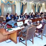 The Caretaker Prime Minister Anwaar-ul-Haq Kakar chairs a meeting of the Caretaker Federal Cabinet