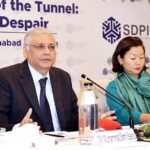 Caretaker Minister for Planning Development & Special Initiatives, Muhammad Sami Saeed addresses at the 26th Sustainable Development Conference (SDC) organized by the Sustainable Development Policy Institute (SDPI)