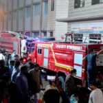 Firefighters struggling to extinguish fire in store room of kidney ward at Civil Hospital