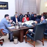 A delegation of All Pakistan Newspapers Society calls on the Caretaker Prime Minister Anwaar-ul-Haq Kakar