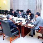 A delegation of All Pakistan Newspapers Society calls on the Caretaker Prime Minister Anwaar-ul-Haq Kakar