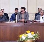Chairman Senate, Muhammad Sadiq Sanjrani in a meeting with the students and faculty members of Law Department from University Of Turbat, Balochistan at Parliament House
