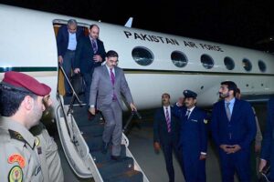 Caretaker Prime Minister Anwaar-ul-Haq Kakar arrives in Kuwait for his two day official visit