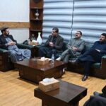 Chief Minister Gilgit-Baltistan Haji Gulber Khan chairing the meeting with provincial minister at CM secretariat.