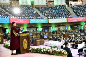 President prods students to grasp opportunities flowing out from modern knowledge tools
