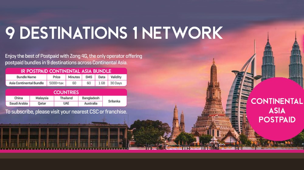 Zong 4G’s provides seamless connectivity across nine countries