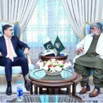 Caretaker Prime Minister Anwaar-ul-Haq Kakar meets caretaker Chief Minister Balochistan Mir Ali Mardan Domki