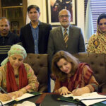 Chair-Intellectual Property Organization of Pakistan (IPO) Farukh Amil, witnesses the Signing Ceremony for the IPO-Pakistan & Punjab Information Technology (PITB) landmark agreement regarding launching of PayZen Agreement at IPO-Pakistan Headquarters.