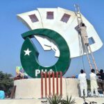 Parks and Horticulture Authority workers are busy in renovation work at Azadi Chowk.