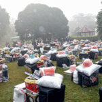 The Jinnah Khamita Foundation is providing free wedding supplies to people at an event held at Bagh Jinnah