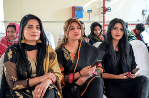 Christian community members performing religious rituals on Christmas day at Fatima Church.