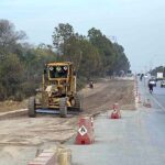 Heavy machinery being used to expand road towards F-9 Park during development work in Federal Capital.