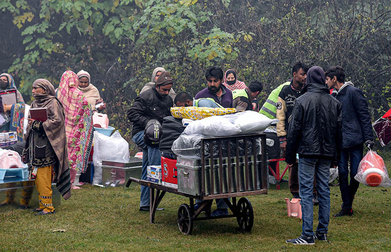 The Jinnah Khamita Foundation is providing free wedding supplies to people at an event held at Bagh Jinnah