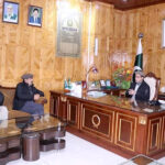 Speaker Gilgit-Baltistan Assembly Nazir Ahmad Advocate in a meeting with people of Ghizir at Assembly Secretariat