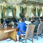 The Caretaker Prime Minister Anwaar-ul-Haq Kakar chairs a meeting on Task Force of Polio Eradication.