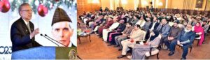 President Dr. Arif Alvi addressing the Christmas Celebration Ceremony 2023 at Aiwan-e-Sadr