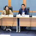 Senator Khalida Ateeb, Chairperson Senate Standing Committee on Industries and Production presiding over a meeting of the committee at Parliament Lodges Islamabad