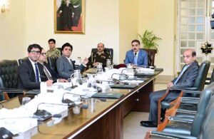 Caretaker Prime Minister Anwaar-ul-Haq Kakar chairs a meeting on Prime Minister Prime Minister's Youth Program. 