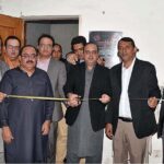 Press Club President, Azam Chaudhry is inaugurating the Digital studio at the Lahore Press Club