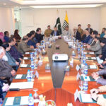 Caretaker Prime Minister Anwaar-ul-Haq Kakar chairs a special meeting of the Cabinet of Azad Jammu and Kashmir