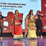 Artists performing a tableau during the Sindhi Cultural Day event organized by Soormiyun at PNCA