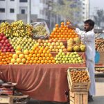 A roadside vendor displaying seasonal fruits to attract the customer at jail road