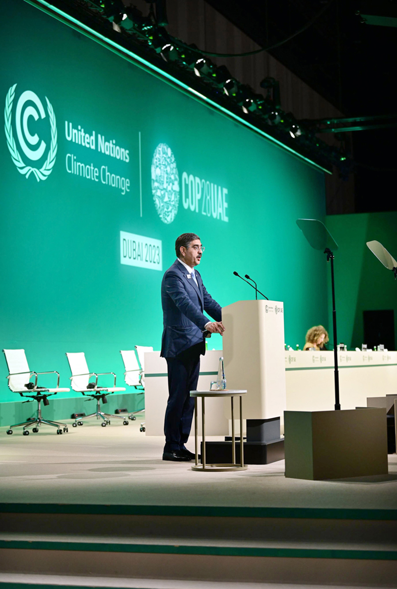 Caretaker Prime Minister Anwaar-ul-Haq Kakar makes a Nation Statement at the World Climate Action Summit/COP28