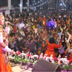 Female Folk Singer Marwal singing a cultural song during Sindh Sufi Festival at Sindh Museum