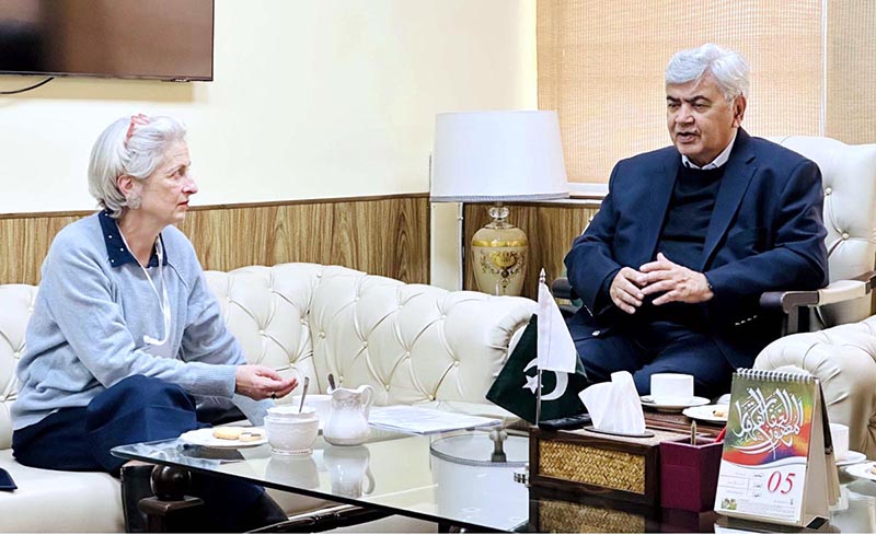 Ms. Florence Rolle, Representative of the Food and Agriculture Organization (FAO) in Pakistan called on Dr. Kausar Abdullah Malik, Caretaker Federal Minister for National Food Security & Research at Minister Office