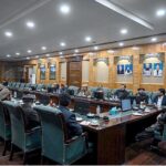 Chief MInister Gilgit-Baltistan Haji Gulbar Khan chairing a high level meeting at CM Secretariat