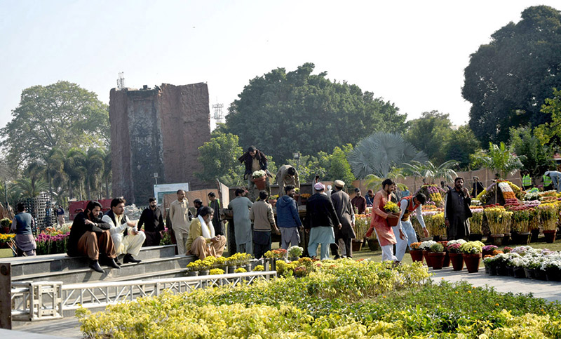 PHA staff is busy in preparations of Gul-e-Daudi Flower Exhibition