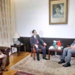 Mr. Cui Jun, President China Economic Net called on Ambassador Khalil Hashmi at Pakistan Embassy Beijing; discussed different areas of bilateral cooperation including media exchanges between China and Pakistan