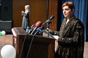 Special Assistant to Prime Minister for Human Rights and Women Empowerment Ms. Mushaal Hussein Mulick addressing seminar on International Day of Persons with Disabilities at Punjab Council of Arts.
