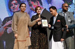 Special Assistant to Prime Minister for Human Rights and Women Empowerment Ms. Mushaal Hussein Mulick addressing seminar on International Day of Persons with Disabilities at Punjab Council of Arts.