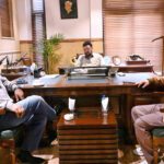 Member Provincial Assembly and Chairman GB Reforms Committee Amajad Hussain Adv calls on to CM GB Haji Gul Bar Khan at his Office