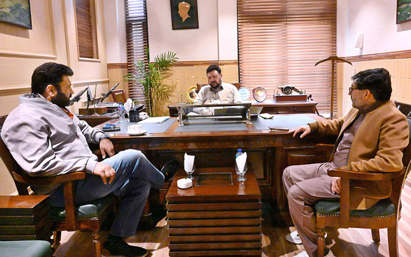 Member Provincial Assembly and Chairman GB Reforms Committee Amajad Hussain Adv calls on to CM GB Haji Gul Bar Khan at his Office