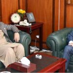 Ambassador of Iraq to Pakistan, Hamid Abbas Lafta called on Chairman Senate, Muhammad Sadiq Sanjrani at Parliament House