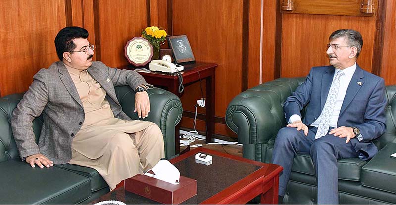 Ambassador of Iraq to Pakistan, Hamid Abbas Lafta called on Chairman Senate, Muhammad Sadiq Sanjrani at Parliament House