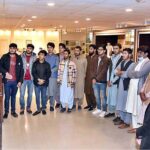 A group of students and faculty members of the Balochistan residential college, Zhob visiting senate museum at Parliament House