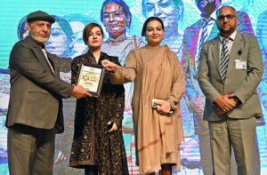 Special Assistant to Prime Minister for Human Rights and Women Empowerment Ms. Mushaal Hussein Mulick addressing seminar on International Day of Persons with Disabilities at Punjab Council of Arts.