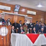 Chairman Pakistan People’s Party (PPP) Bilawal Bhutto Zardari addressing the Balochistan High Court Bar Association
