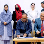 VC Karakoram International University Attaullah Shah and MD Ajaat Labs Azam Malik signing MoUs