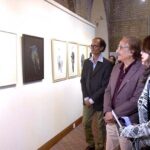 Vice Chancellor, National College, Prof. Dr. Murtaza Jafri visiting Arts Exhibition of Certificate Courses