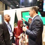 Caretaker Prime Minister Anwaar-ul-Haq Kakar meets the Pakistani students who won the award in one of the categories of Zayed Sustainability Awards 2023