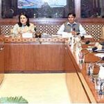 Senator Mrs. Rubina Khalid, Chairperson Senate Standing Committee on Maritime Affairs presiding over a meeting of the committee at Parliament House