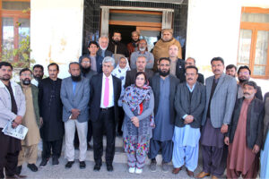 Caretaker Federal Minister for Information, Broadcasting and Parliamentary Affairs, Murtaza Solangi visits various section of Radio Pakistan Quetta during his visit to the station